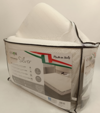 COPRIMATERASSO 2P TOPPER 160X190 MEMORY ARGENTO Tellini S.r.l. Ingrosso Abbigliamento